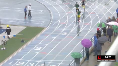 Men's 110m Hurdles Championship, Heat 1