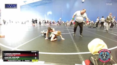 110 lbs Round 1 (4 Team) - Karter Walker, Missouri Outlaws vs Carson Kinsman, Slyfox Silver