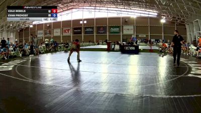120 lbs Cole Rebels, New Jersey vs Evan Provost, Oregon