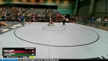 120 lbs Cons. Round 4 - Zach Briggs, South Tahoe vs Klay Zuber, Mountain View