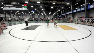 127 lbs Rr Rnd 1 - Bryson Clark, Broad Axe Green vs Darrell Compton, Team RJN