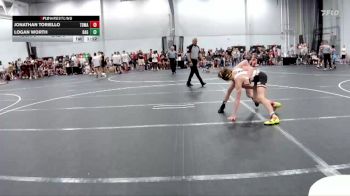 106 lbs Round 1 (6 Team) - Jonathan Toriello, TDWC Maniacs vs Logan Worth, Broad Axe Gold