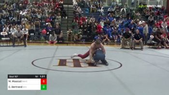 160 lbs Final - Mason Masicot, Brother Martin vs David Bertrand, Mt. Pisgah Christian