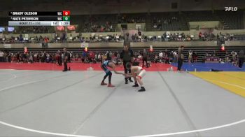 110 lbs Semifinal - Nate Peterson, Berge Elite Wrestling Academy vs Brady Oleson, Winneconne Youth Wrestling