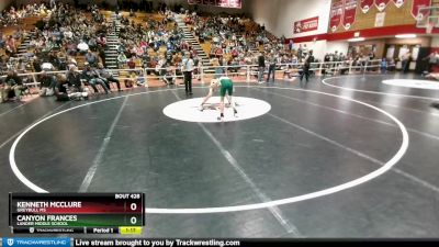 98 lbs Cons. Semi - Canyon Frances, Lander Middle School vs Kenneth McClure, Greybull MS