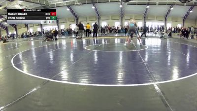 197 lbs Champ. Round 1 - Mason Higley, Unattached - Kent State vs Coen Grimm, West Virginia Unattached