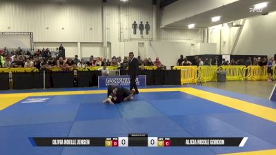 Alicia Nicole Gordon vs Olivia Noelle Jensen 2025 World IBJJF Jiu-Jitsu No-Gi Championship