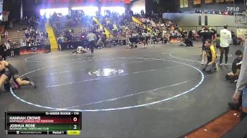 170 lbs Round 2 - Joshua Rose, Richmond Hill Wrestling Club vs Hannah Crowe, Northeast Georgia Mat Monstars