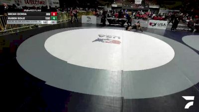 All Cadet Boys Freestyle Upper - 144 lbs Cons. Round 3 - Micah Ochoa, Red Wave Wrestling vs Ruben Soliz, The GR818ERS Wrestling Club
