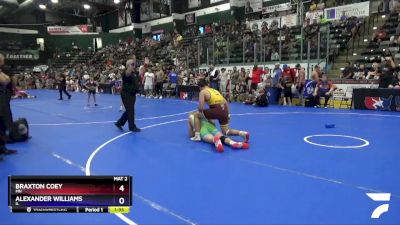 187 lbs Cons. Round 3 - Braxton Coey, MN vs Alexander Williams, IL