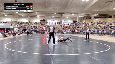 AA 120 lbs Cons. Round 2 - Nycco Jones, LaVergne High School vs Shane Virgilio, William Blount High School