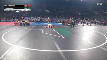 6A Boys 120 lbs 5th Place Match - Omar Deponte, Southridge Boys vs Jacob Jump, Newberg Boys