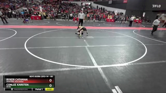 60 lbs Quarterfinal - Ryker Cathman, Boscobel Bulldogs vs ConLee ...