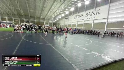 82 lbs Cons. Round 3 - Noah Lopez, Montrose Elite Wrestling vs Kysen Lance, Uintah Wrestling