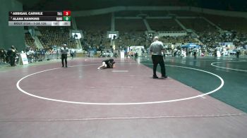 1-5A 126 Cons. Semi - Abbigail Carwile, Tallassee vs Alana Hawkins, Ramsay High School