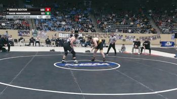 215 lbs 1st Place Match - Rage Henderson, Paducah Tilghman vs Brock Sexton, Harrison County