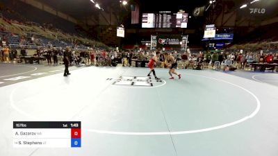 157 lbs Cons 16 #1 - Arthur Gazarov, WA vs Shepard Stephens, UT