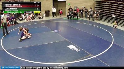 48 lbs Cons. Round 3 - Luke Minich, Southern Utah Elite vs Kolton Strong, Champions Wrestling Club