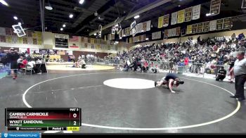 120 lbs Cons. Round 4 - Camren Carmiickle, Granite Hills vs Wyatt Sandoval, Vacaville