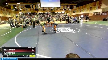 120 lbs Cons. Round 4 - Wyatt Faris, Pueblo County vs Matt Morta, Mira Mesa
