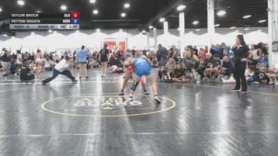 140 lbs Rr Rnd 2 - Taylor Brock, Razor - GK12E vs Peyton Segata, MGW Grappling Goddesses - GK12E
