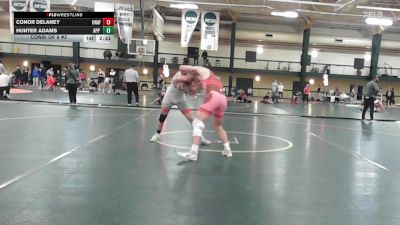 197 lbs Consi Of 8 #2 - Conor Delaney, Unaffiliated vs Hunter Adams, App State - UNATT