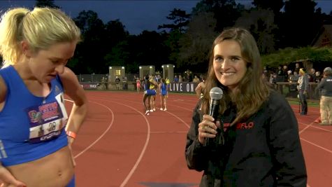 Karoline Grovda after winning 1500m invite