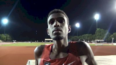 Mo Ahmed after taking down his 5 year old 10K pr