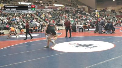 4A 144 lbs 1st Place Match - Alex Wells, Paris vs Tripp Hensley, Mena