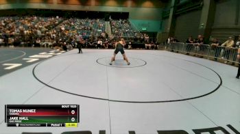 215 lbs 5th Place Match - Tomas Nunez, Tahoma vs Jake Hall, Oak Ridge