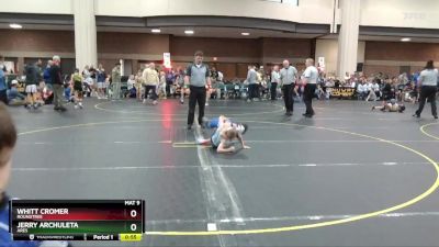 55 lbs Quarterfinal - Whitt Cromer, Roundtree vs Jerry Archuleta, Ares