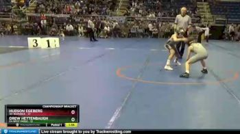106 lbs Quarterfinals (8 Team) - Hudson Egeberg, W1-Bismarck vs Drew Hettenbaugh, E4-West Fargo