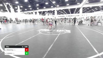 72 lbs 5th Place - Jaxi Jean Downing, Valley Bad Boys vs Jocelynn Lozano, Valley Bad Boys