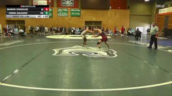 149 lbs Quarterfinal - Angel Salgado, Victor Valley College vs Markis Gonzales, Bakersfield College