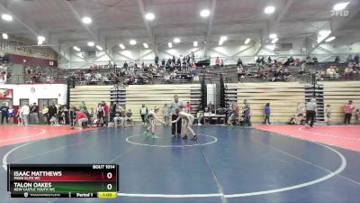 83-90 lbs Champ. Round 1 - Isaac Matthews, PAWS Elite WC vs Talon Oakes, New Castle Youth WC