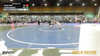 70 lbs Consi Of 8 #2 - Owais Khan, THRESHOLD WRESTLING CLUB vs Kyler Robinson, Shootbox