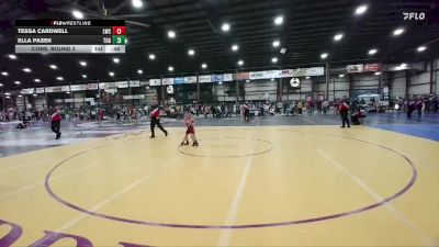 55 lbs Cons. Round 2 - Ella Pasek, Touch Of Gold vs Tessa Cardwell, Lockwood Wrestling Club
