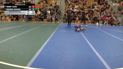 75 lbs Quarterfinal - Maddux Sickles, Jesup Mat Club vs Henry Cook, Summit Wrestling Academy