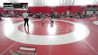 8U True Beginner - 55-56.8 Champ. Round 2 - Kane Rodriguez, Wisconsin vs Eden Callahan, Stoughton Viking Wrestling Club