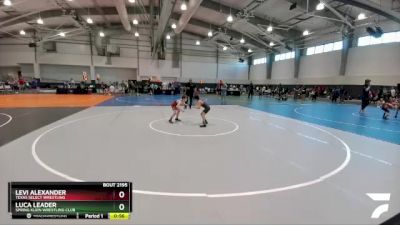 65 lbs Semifinal - Luca Leader, Spring Klein Wrestling Club vs Levi Alexander, Texas Select Wrestling