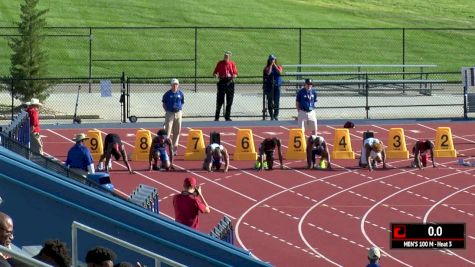 Men's 100m, Heat 3 - Freshman Maxwell Willis 10.03