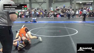 120 lbs Cons. Round 1 - Korbin Blacketer, Abilene vs Trenton Grimm, Cherryvale