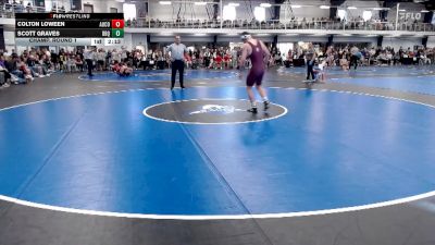 Silver 165 lbs Champ. Round 1 - Colton Loween, Augsburg College vs Scott Graves, University Of Dubuque