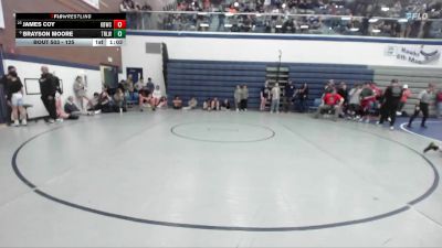 125 lbs Champ. Round 1 - James Coy, Kimberly Bulldog Wrestling Club vs Brayson Moore, Team Real Life Wrestling