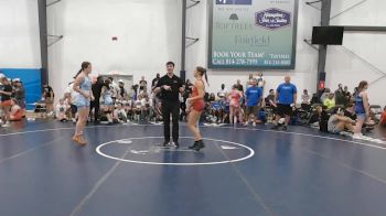 56 lbs Quarterfinal - Payton Hinkle, MGW Monkey Business - W vs Claire Lancaster, Okie Girls - W