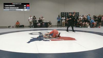 51 kg Quarters - Evan Restivo, M2 Training Center vs Jantz Greenhalgh, Carbon Wrestling Club