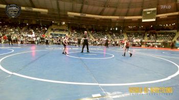 52 lbs Quarterfinal - Kamden Peters, Harrah Little League Wrestling vs Graham Dyson, Mat Assassins