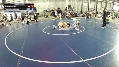 106 lbs Champ. Round 2 - Henry Geiger, Beast Mode Wrestling vs Jaxton Kimling, Michigan Matcat Wrestling Club