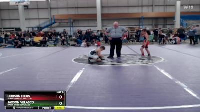 62 lbs Round 5 - Jaxson Velasco, Hawk Wrestling Club vs Hudson Hicks, Suples Wrestling Club