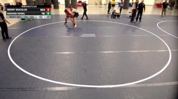 14U - 225 lbs 5th Place Match - Brody Macalus, White Bear Lake Wrestling vs Daevon Vogel, Farmington Wrestling Club